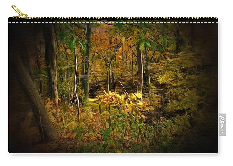 Forest Carry-all Pouch featuring the photograph Window into the Forest by Christopher Reed