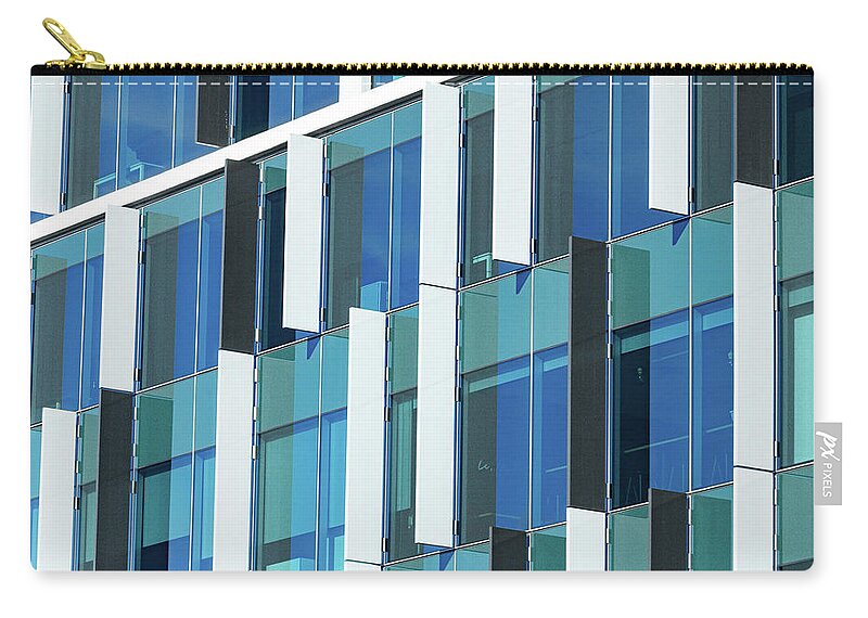 Architecture Zip Pouch featuring the photograph Window Pattern by Rick Nelson