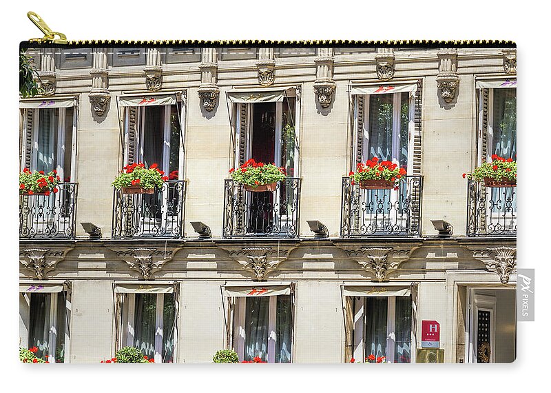 Window Zip Pouch featuring the photograph Windows with Style by Elaine Teague