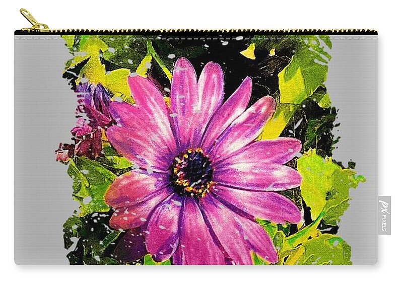 Flower Zip Pouch featuring the photograph Wink by John Anderson