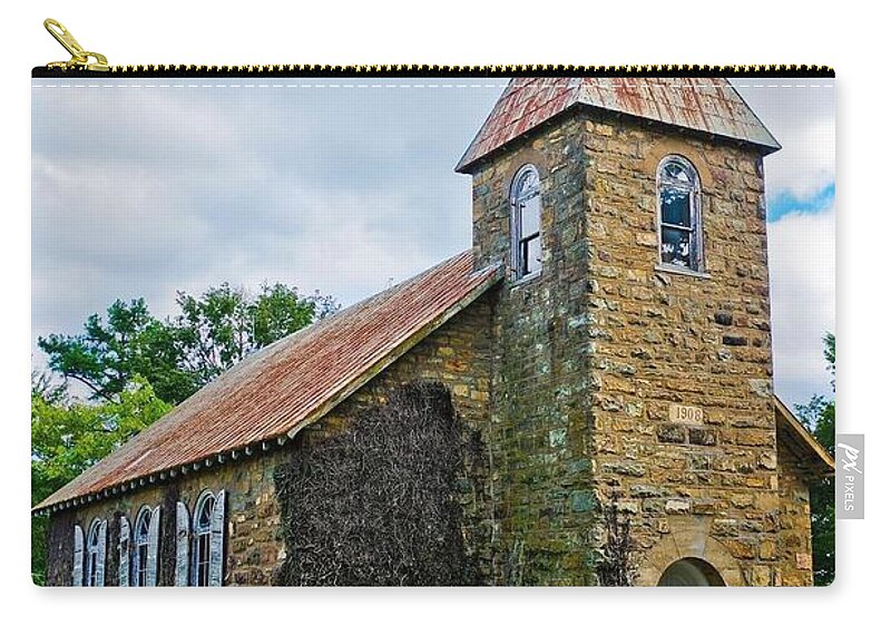  Carry-all Pouch featuring the photograph Winston Chapel by Stephen Dorton
