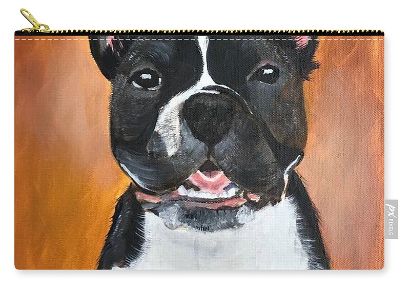 Pets Carry-all Pouch featuring the painting Winston by Kathie Camara