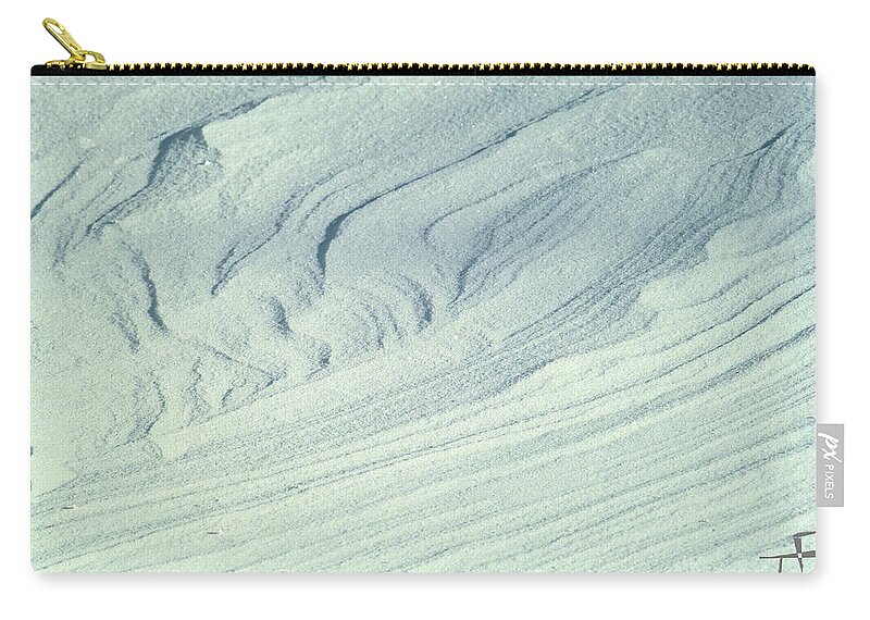Ice Zip Pouch featuring the photograph Winter Abstract II by Theresa Fairchild