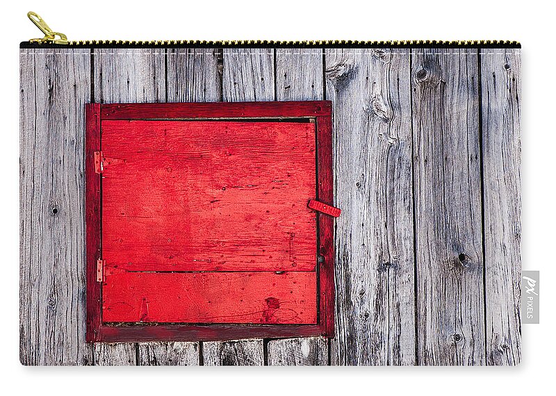 Architecture Zip Pouch featuring the photograph Winter Barn by Moira Law