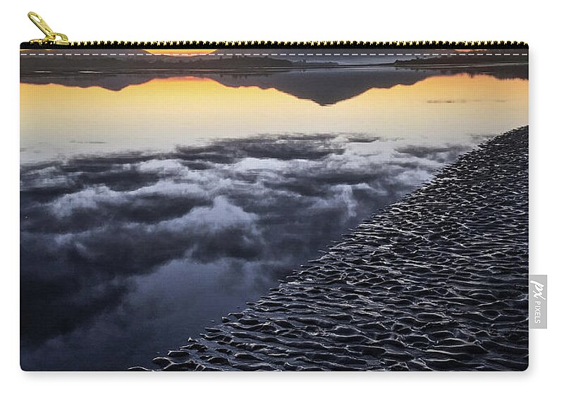 Donegal Zip Pouch featuring the photograph Winter Evening Light - Sheephaven Bay, Donegal by John Soffe