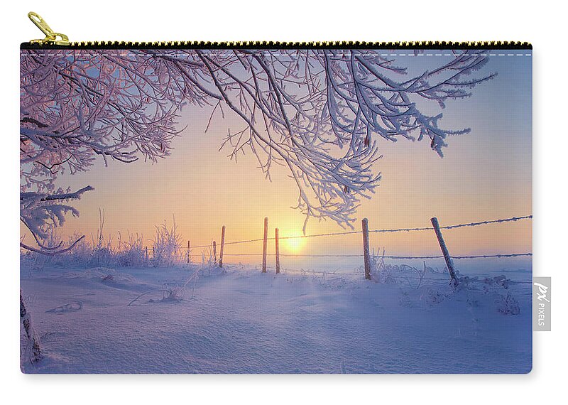 Winter Zip Pouch featuring the photograph Winter Fresh by Dan Jurak