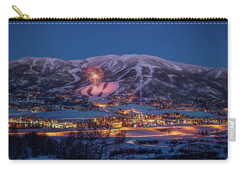 2014 Zip Pouch featuring the photograph Winter Glow by Kevin Dietrich