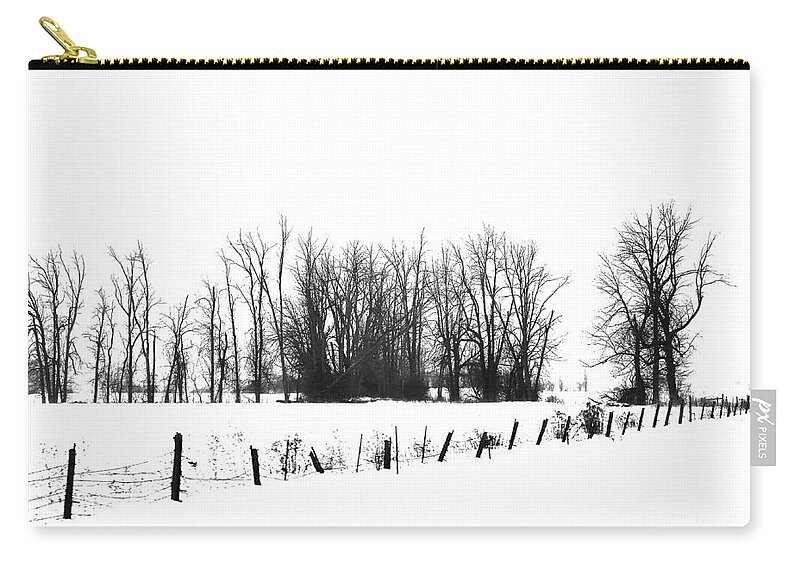 Winter Zip Pouch featuring the photograph Winter View by Diana Rajala