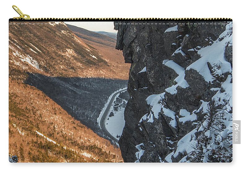 Winter Zip Pouch featuring the photograph Winter Watcher Crop by White Mountain Images