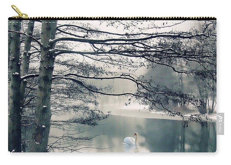 Winter Zip Pouch featuring the photograph Winter's Reach II by Jessica Jenney