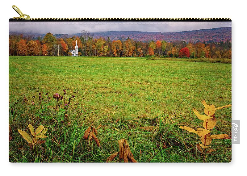 New Hampshire Zip Pouch featuring the photograph Wonalancet. by Jeff Sinon