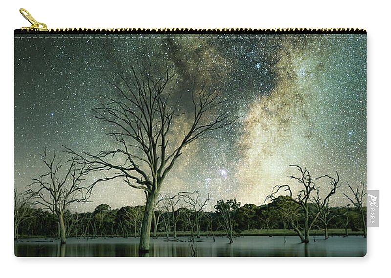 Astro Photography Zip Pouch featuring the photograph Surreal by Ari Rex