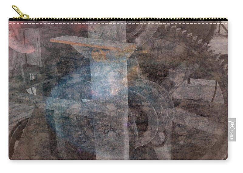 Gear Zip Pouch featuring the photograph Work by Jim Signorelli