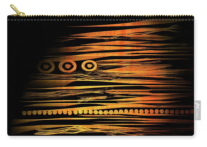 Abstract Zip Pouch featuring the digital art Wrapsody by Marina Flournoy