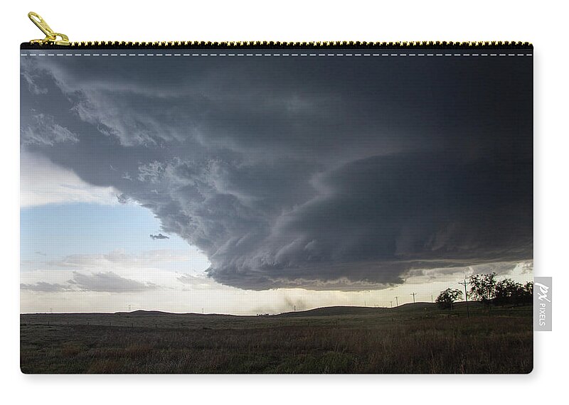 Nebraskasc Zip Pouch featuring the photograph Wray Colorado Tornado 011 by Dale Kaminski