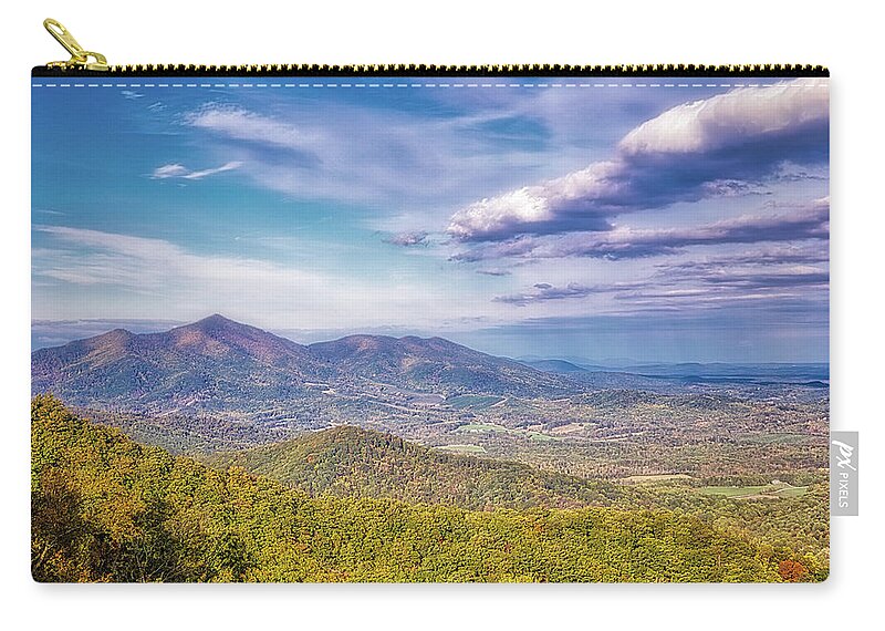Wv Zip Pouch featuring the photograph WV Mountains by Jonny D