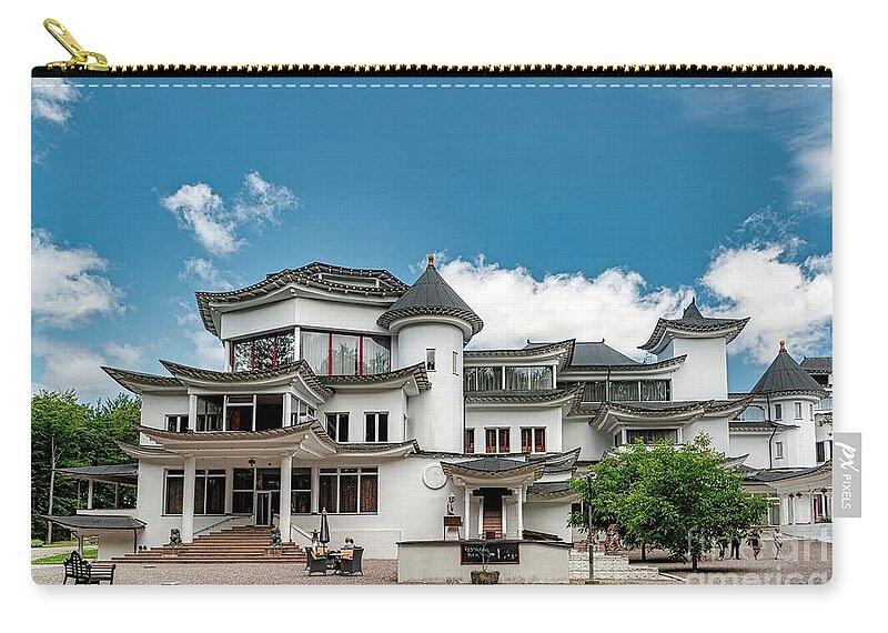 Hotel Zip Pouch featuring the photograph Yangtorp Sanctuary Building by Antony McAulay