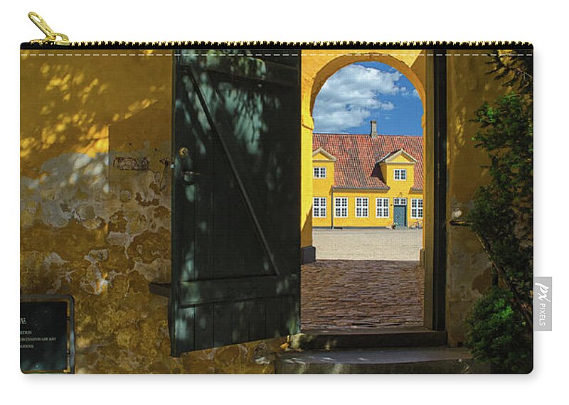 Royal Zip Pouch featuring the photograph Yellow Arch by Steven Nelson