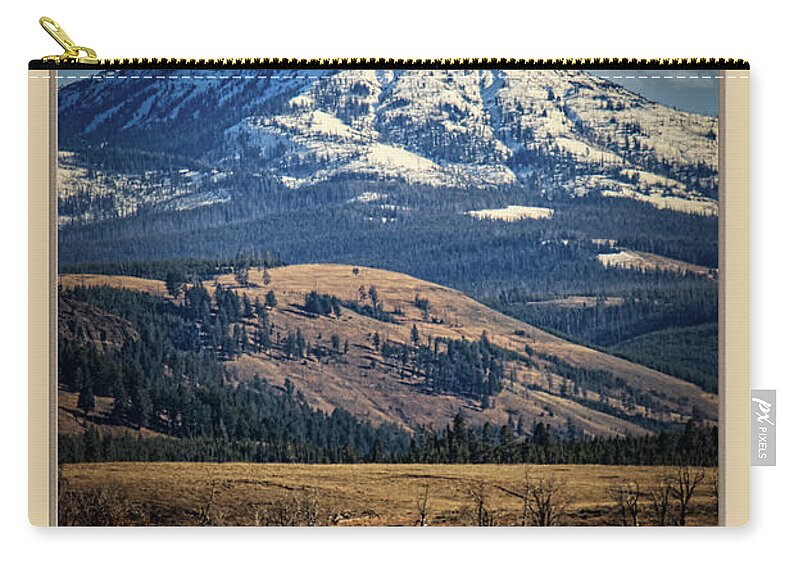 Elk Zip Pouch featuring the photograph Yellowstone by Pete Federico