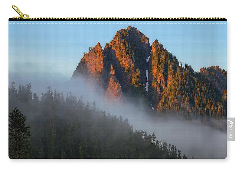 Tatoosh Zip Pouch featuring the photograph Yin and Yang by Ryan Manuel