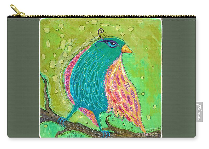 Bird Painting Carry-all Pouch featuring the painting You Are My Wings by Tanielle Childers