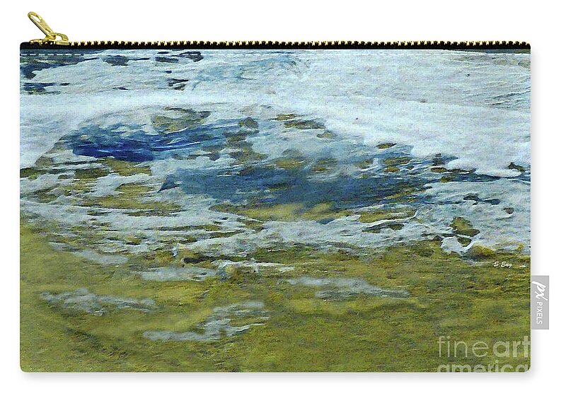Abstract Zip Pouch featuring the painting You Can't Stop the Tide by Sharon Williams Eng