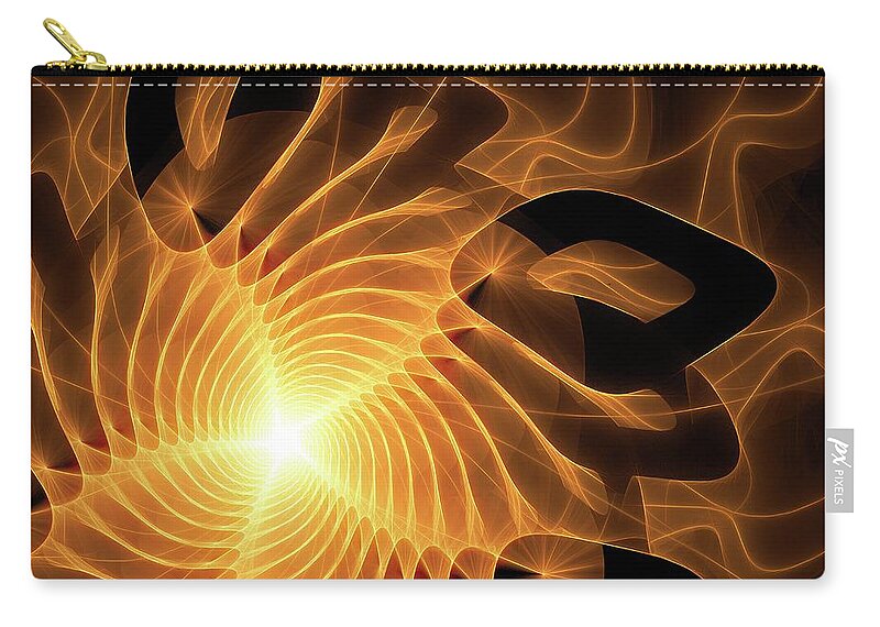 Abstract Zip Pouch featuring the digital art You Love Me by Jeff Iverson