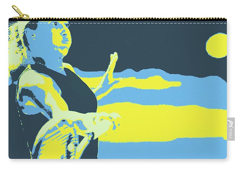 Putintseva Carry-all Pouch featuring the painting Yulia Putintseva by Jack Bunds