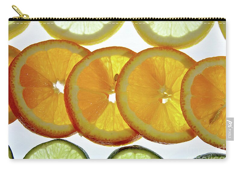 Fruits Zip Pouch featuring the photograph Zest of life by Stephen Melia