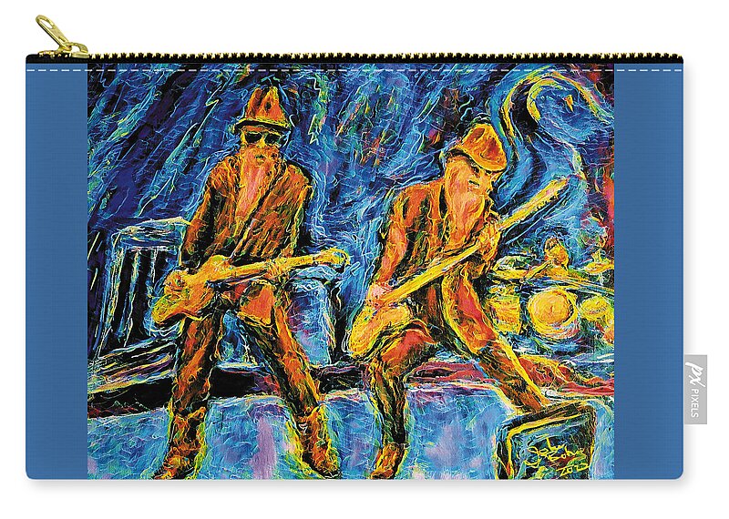 Zz Top Carry-all Pouch featuring the painting ZZ Top by John Bohn