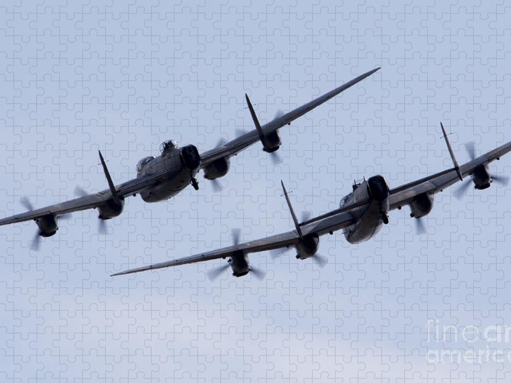 Avro Jigsaw Puzzle featuring the photograph Lancaster Moment by Airpower Art