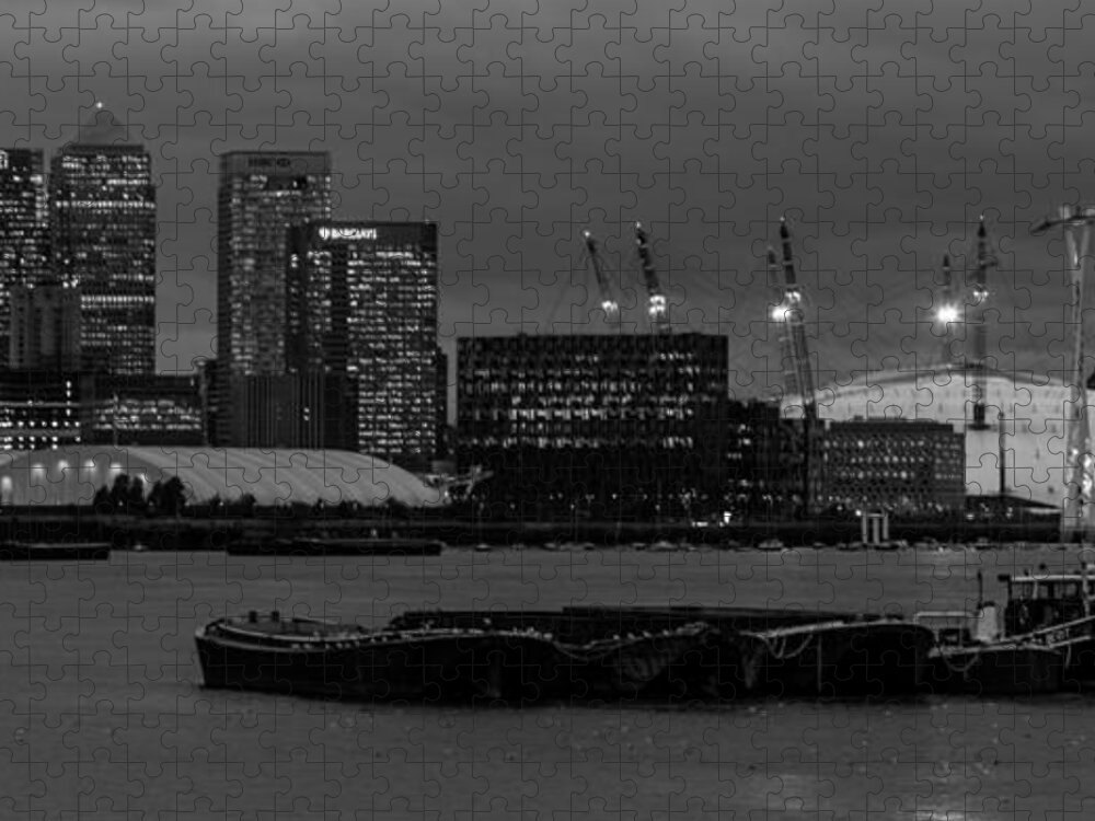Docklands Jigsaw Puzzle featuring the photograph London Docklands by Dawn OConnor