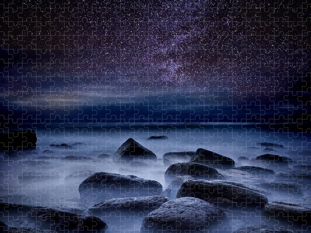Night Jigsaw Puzzle featuring the photograph Where dreams begin by Jorge Maia