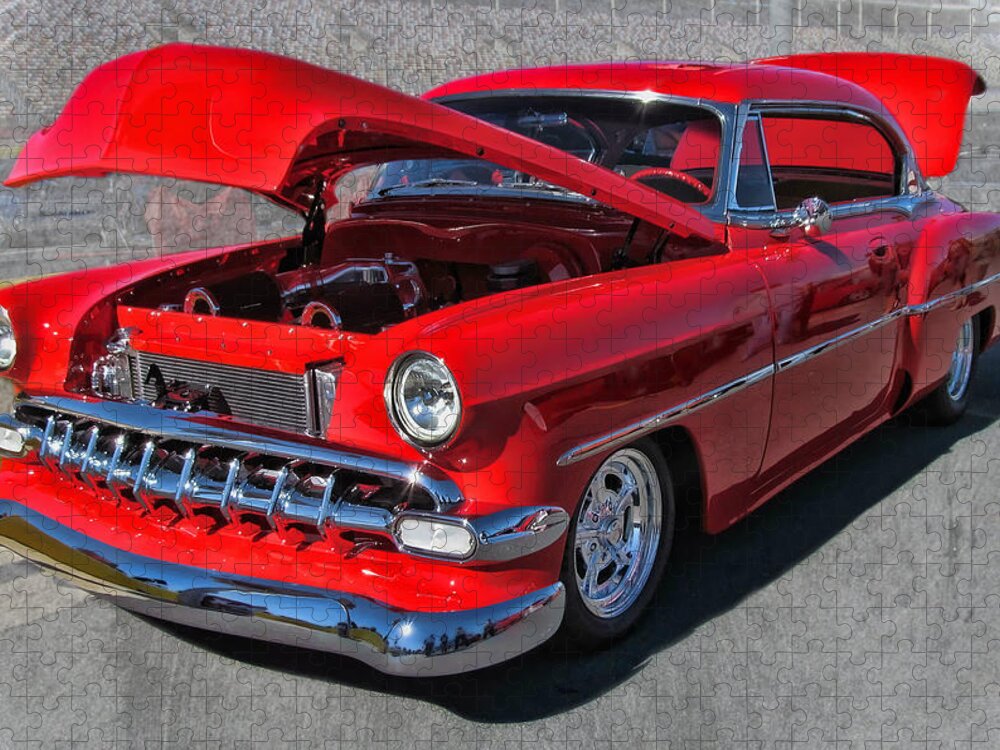 Victor Montgomery Jigsaw Puzzle featuring the photograph '54 Chevy #1 by Vic Montgomery