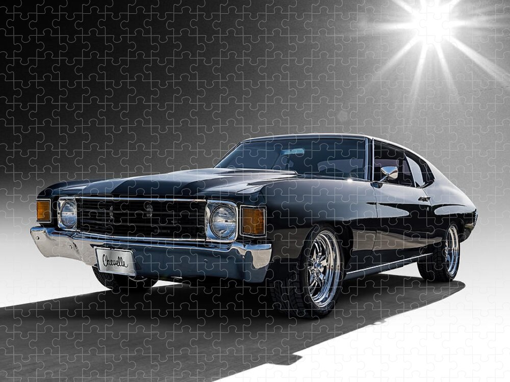 Chevelle Jigsaw Puzzle featuring the digital art '72 Chevelle #72 by Douglas Pittman