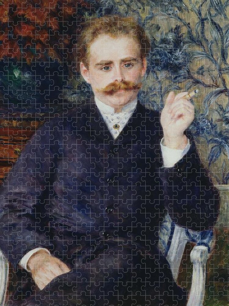 Renoir Jigsaw Puzzle featuring the painting Albert Cahen d Anvers by Pierre Auguste Renoir