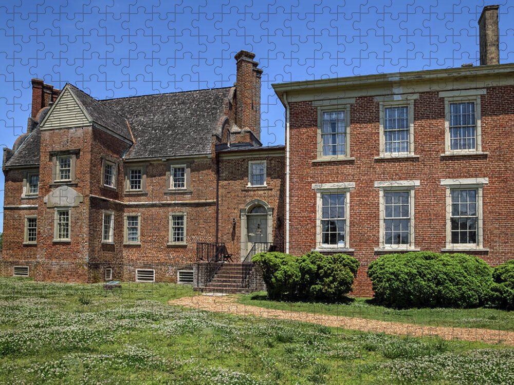 Bacon's Castle Jigsaw Puzzle featuring the photograph Bacons Castle Surry Virginia #1 by Jerry Gammon