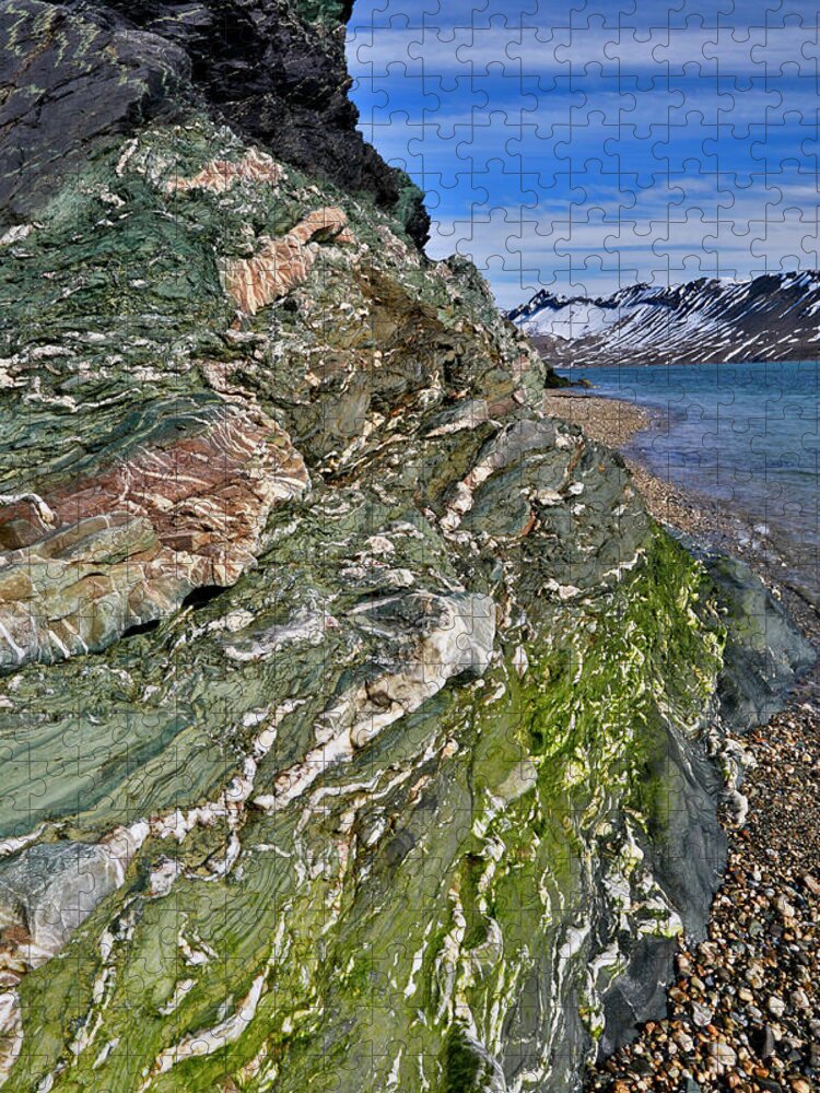 Svalbard Islands Jigsaw Puzzle featuring the photograph Beautiful Landscape Around Alkehornet #1 by Darrell Gulin