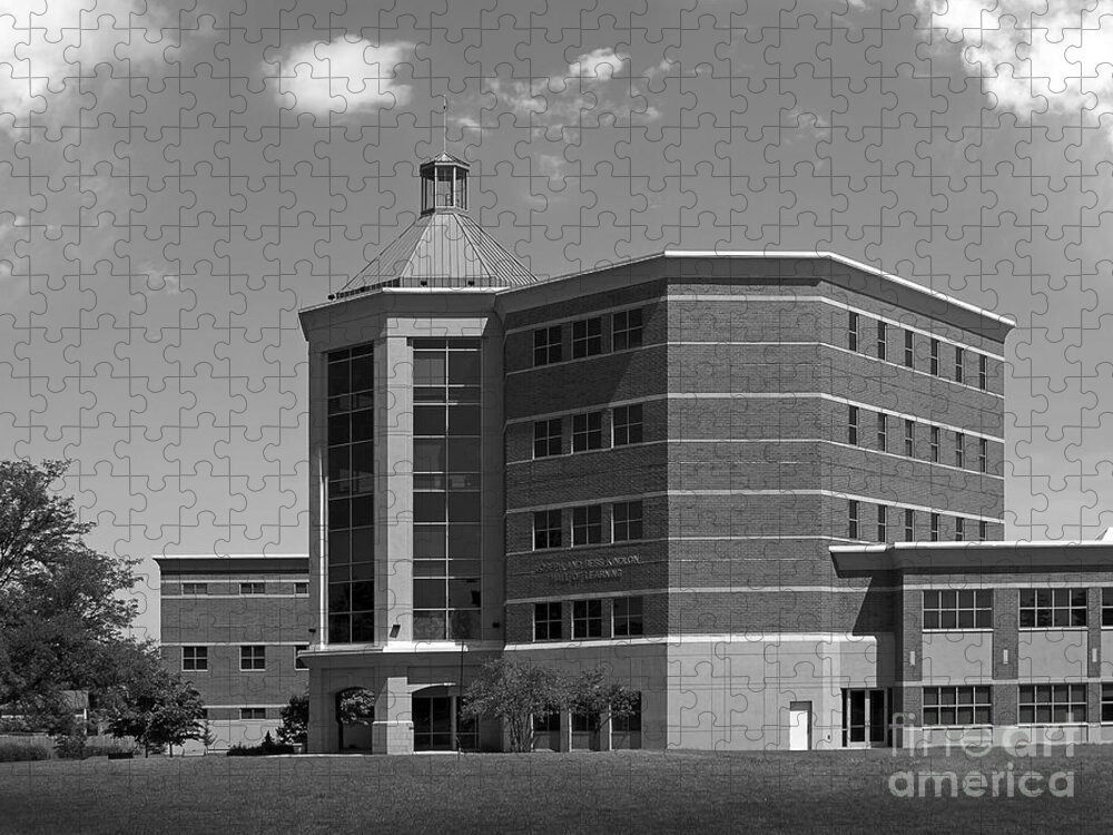 Benedictine University Jigsaw Puzzle featuring the photograph Benedictine University Kindlon Hall by University Icons