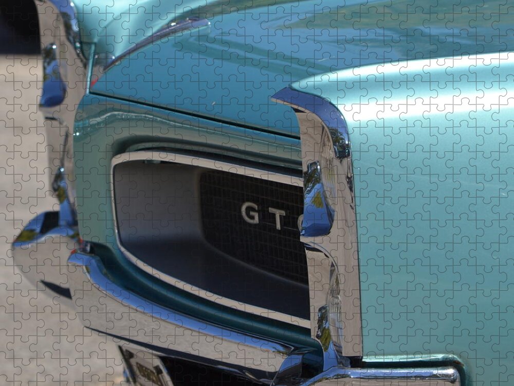 Pontiac Jigsaw Puzzle featuring the photograph Blue GTO #1 by Dean Ferreira