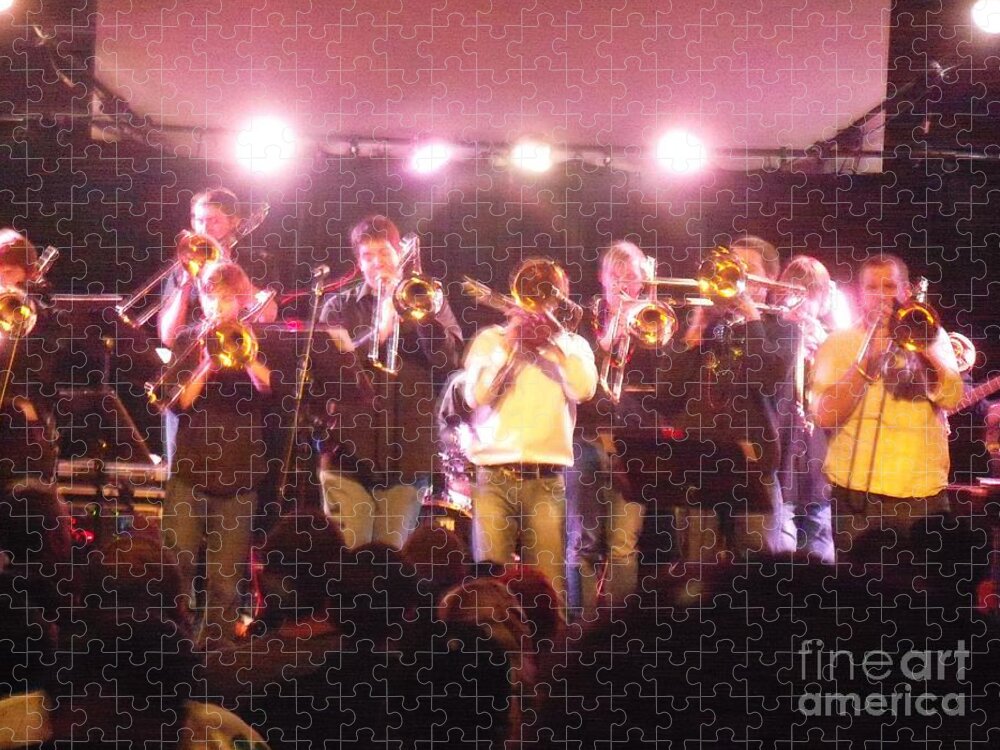  Jigsaw Puzzle featuring the photograph Bonerama at The Old Rock House #2 by Kelly Awad