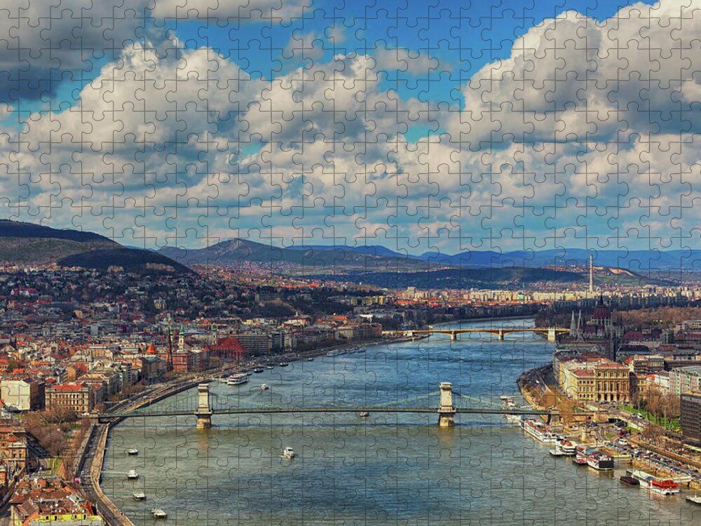 Outdoors Jigsaw Puzzle featuring the photograph Budapest Cityscape #1 by Mammuth