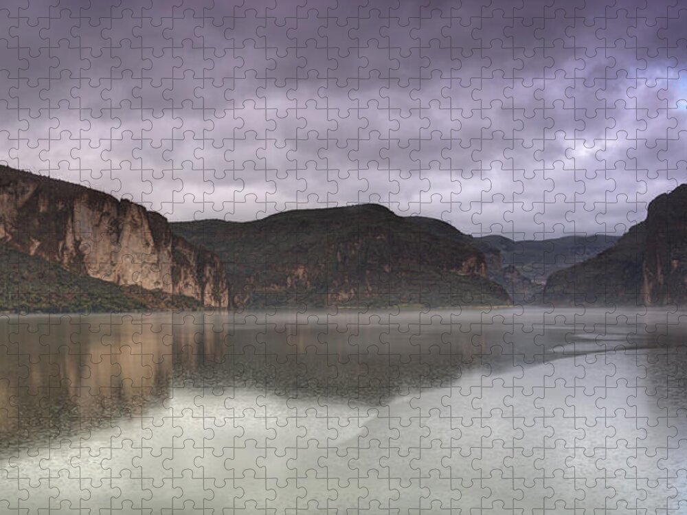 Canyon Lake Jigsaw Puzzle featuring the photograph Canyon Lake #1 by Saija Lehtonen