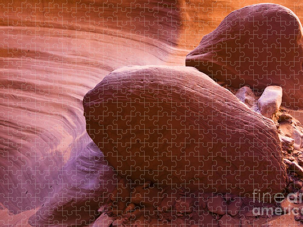 Canyon Jigsaw Puzzle featuring the photograph Canyon rocks by Bryan Keil