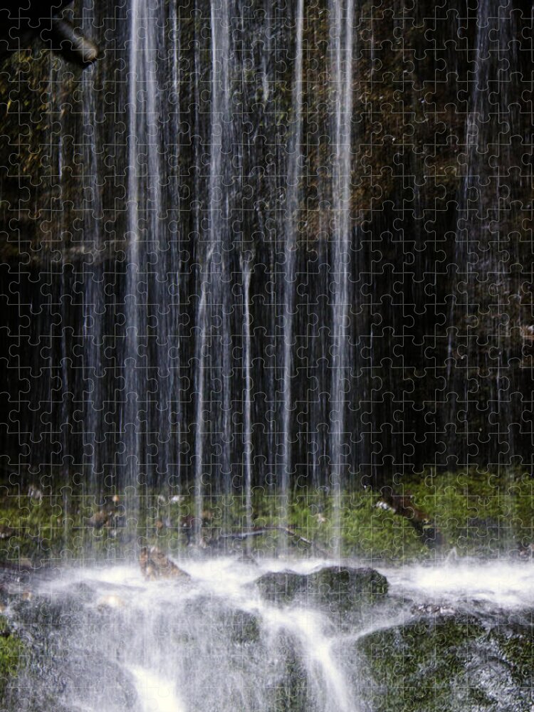Cascade Falls Jigsaw Puzzle featuring the photograph Cascade Falls #1 by Edward Hawkins II