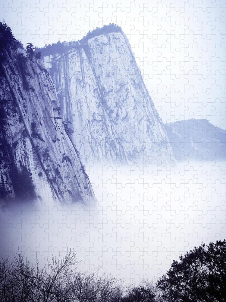 Chinese Culture Jigsaw Puzzle featuring the photograph Chinese Mountain #1 by Kickimages