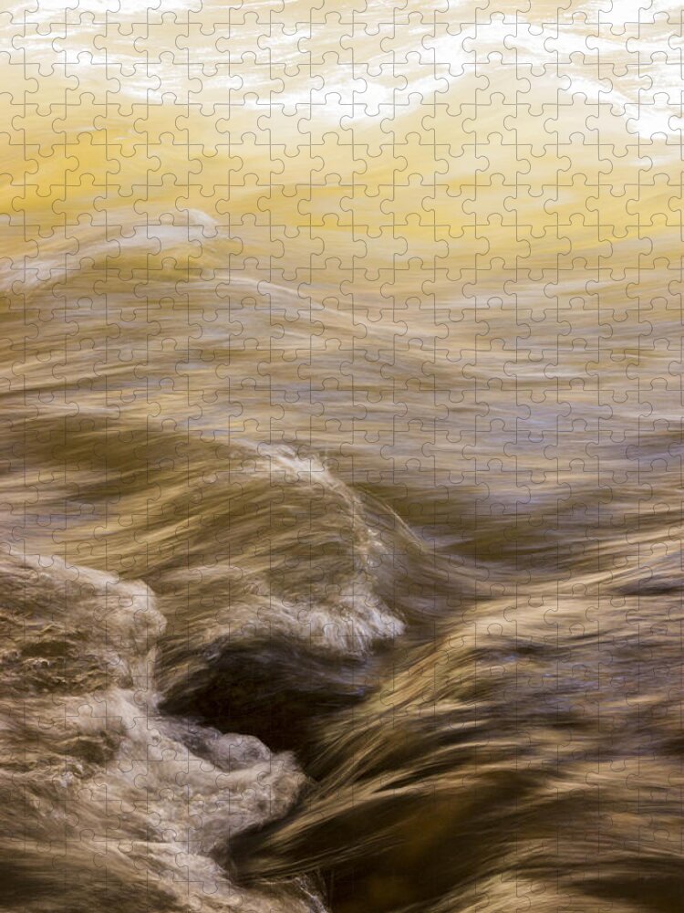 Winter Jigsaw Puzzle featuring the photograph Dance Of Water And Light #1 by Deborah Hughes