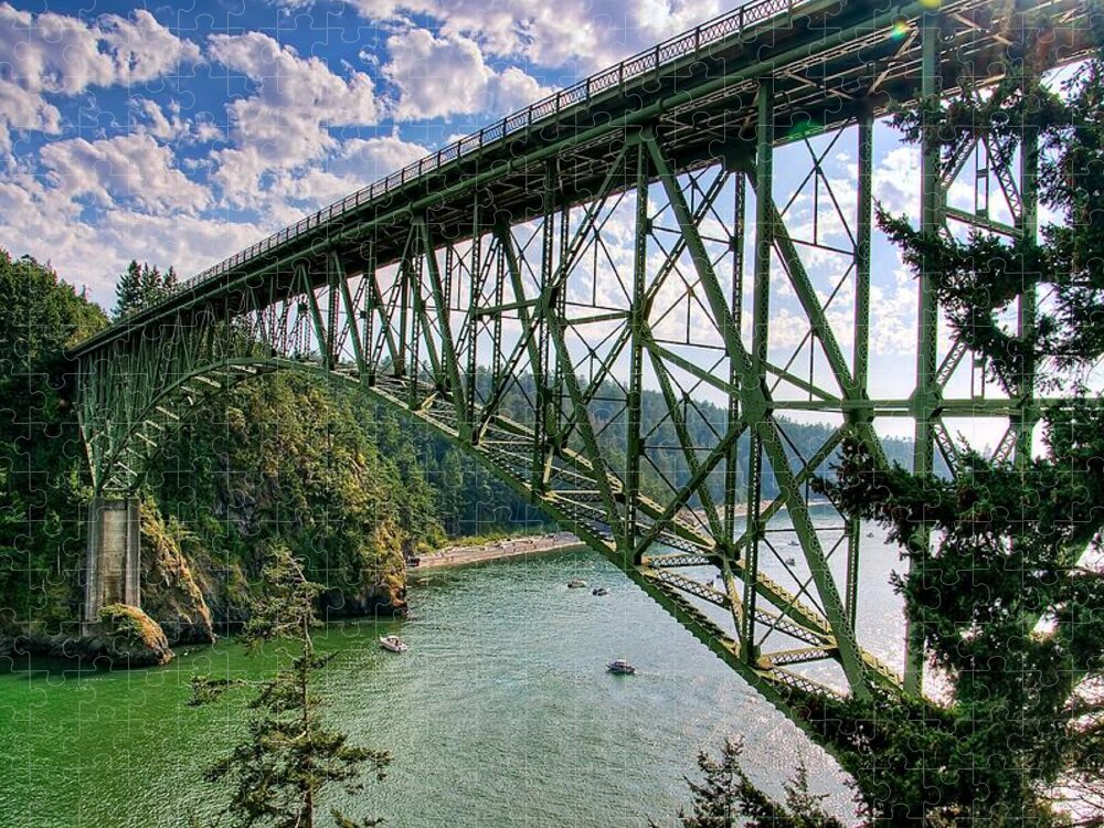 Deception Pass Jigsaw Puzzle featuring the photograph Deception Pass #1 by Spencer McDonald