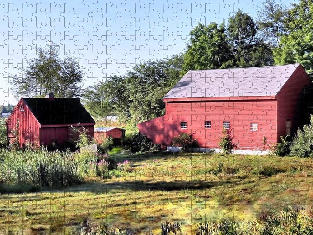 Farm Jigsaw Puzzle featuring the photograph Farmland in New Hampshire by Janice Drew