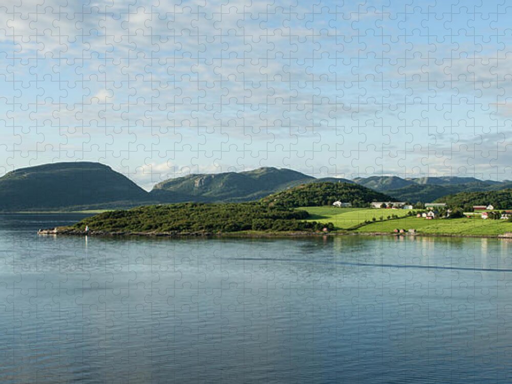 Scenics Jigsaw Puzzle featuring the photograph Fjord - Norway #1 by Thierry Dosogne